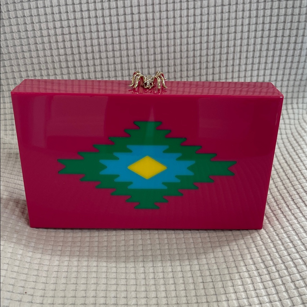 CHARLOTTE OLYMPIA  Serape pandora clutch bag NEW